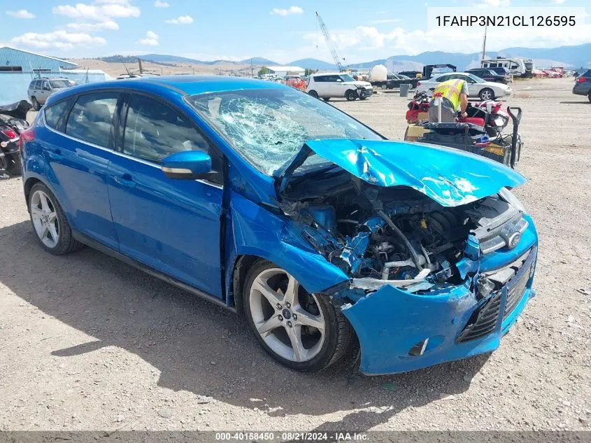 2012 Ford Focus Titanium VIN: 1FAHP3N21CL126595 Lot: 40158450