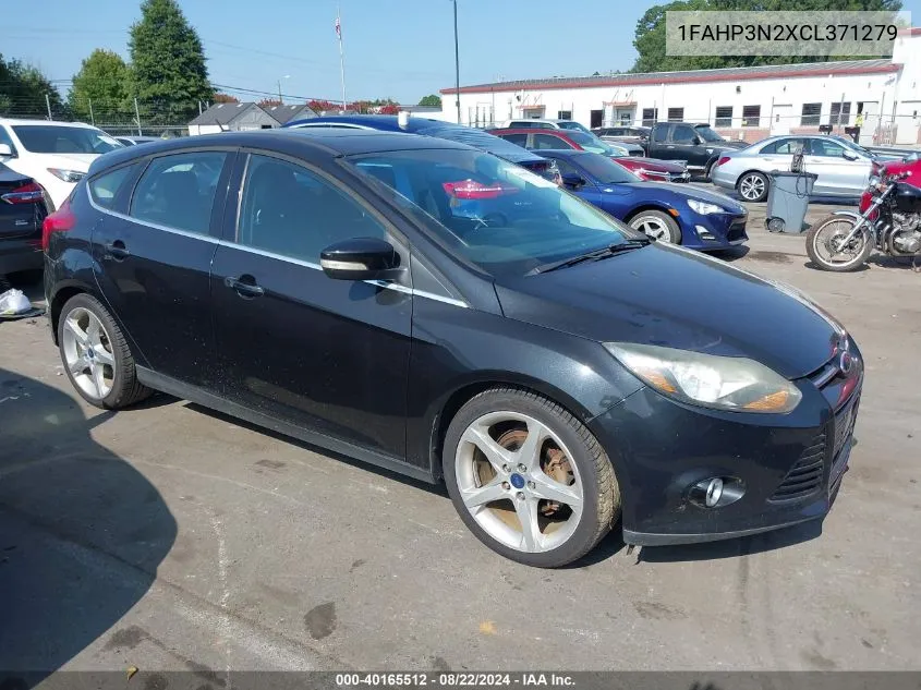 2012 Ford Focus Titanium VIN: 1FAHP3N2XCL371279 Lot: 40165512