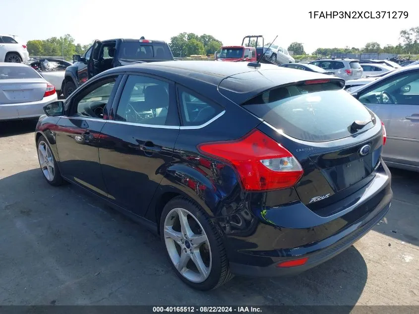 1FAHP3N2XCL371279 2012 Ford Focus Titanium