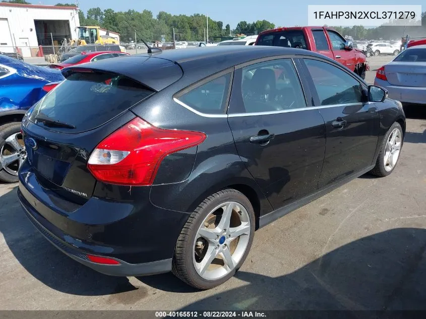 1FAHP3N2XCL371279 2012 Ford Focus Titanium