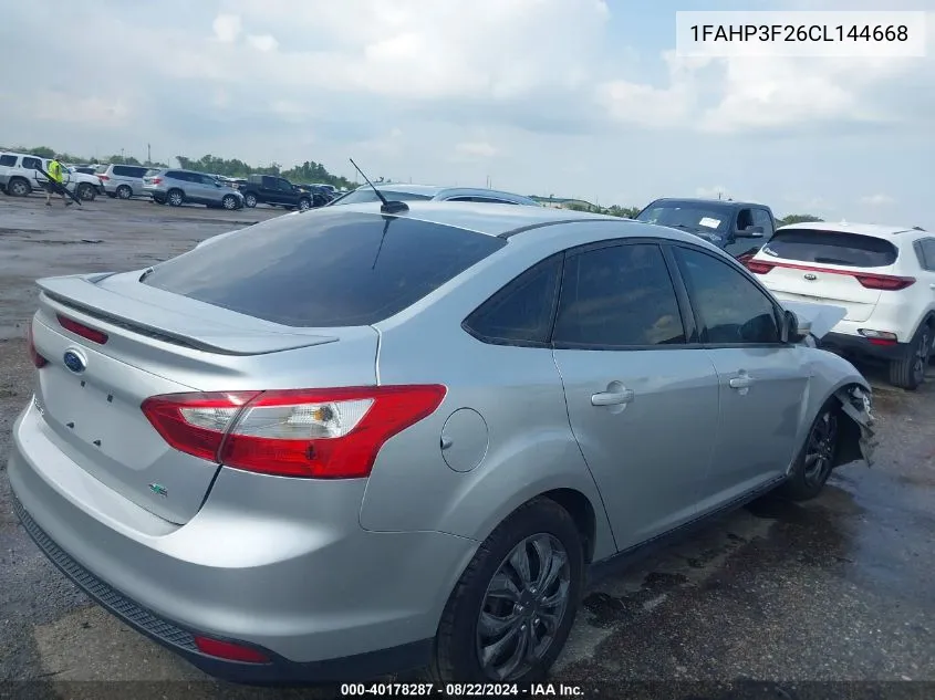 1FAHP3F26CL144668 2012 Ford Focus Se