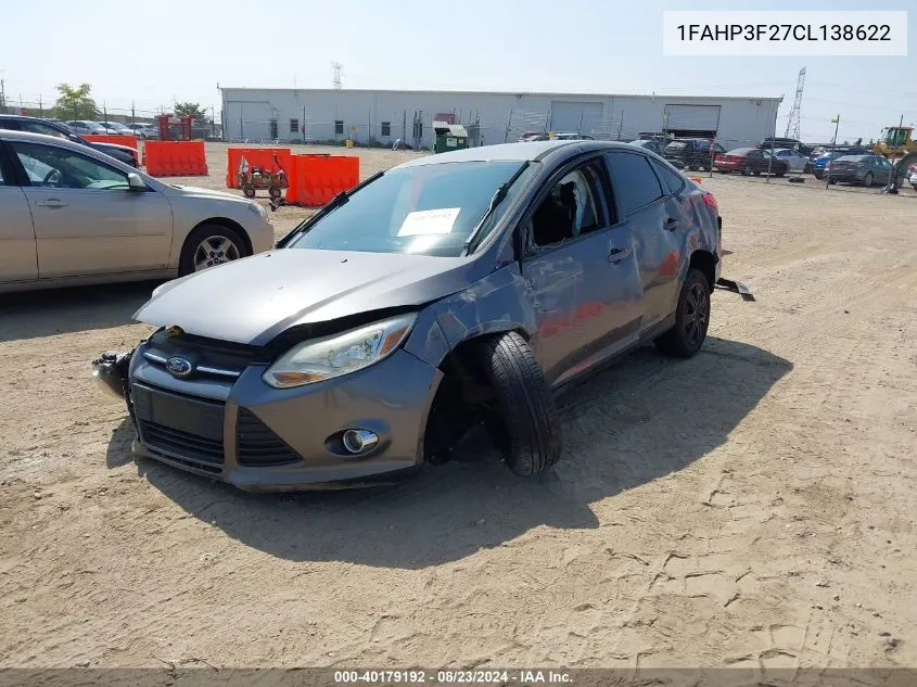 1FAHP3F27CL138622 2012 Ford Focus Se