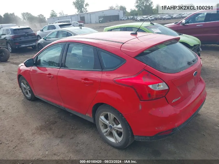 1FAHP3K2XCL100291 2012 Ford Focus Se