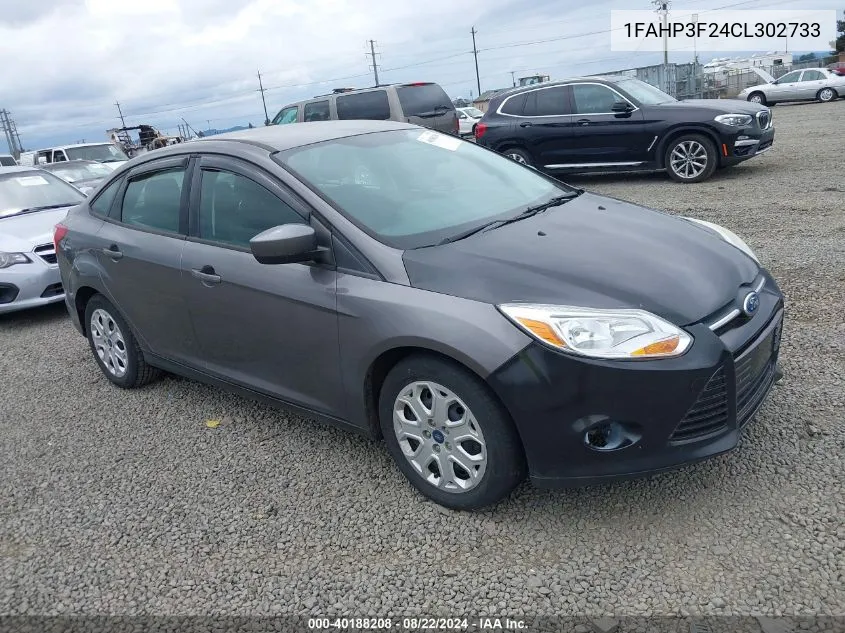 2012 Ford Focus Se VIN: 1FAHP3F24CL302733 Lot: 40188208