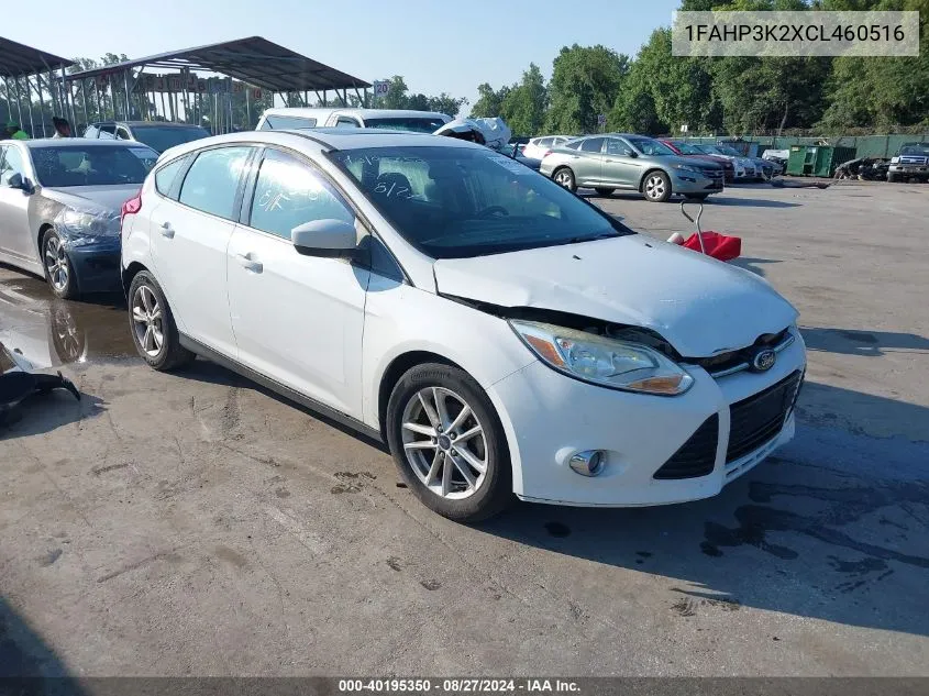 2012 Ford Focus Se VIN: 1FAHP3K2XCL460516 Lot: 40195350