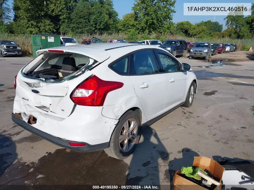 2012 Ford Focus Se VIN: 1FAHP3K2XCL460516 Lot: 40195350