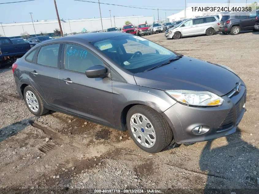 2012 Ford Focus Se VIN: 1FAHP3F24CL460358 Lot: 40197719