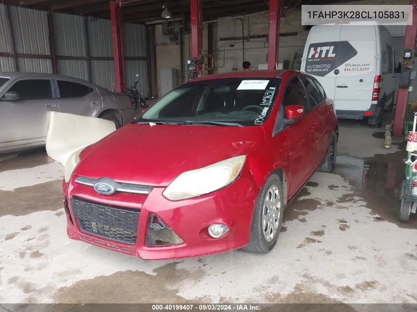 1FAHP3K28CL105831 2012 Ford Focus Se