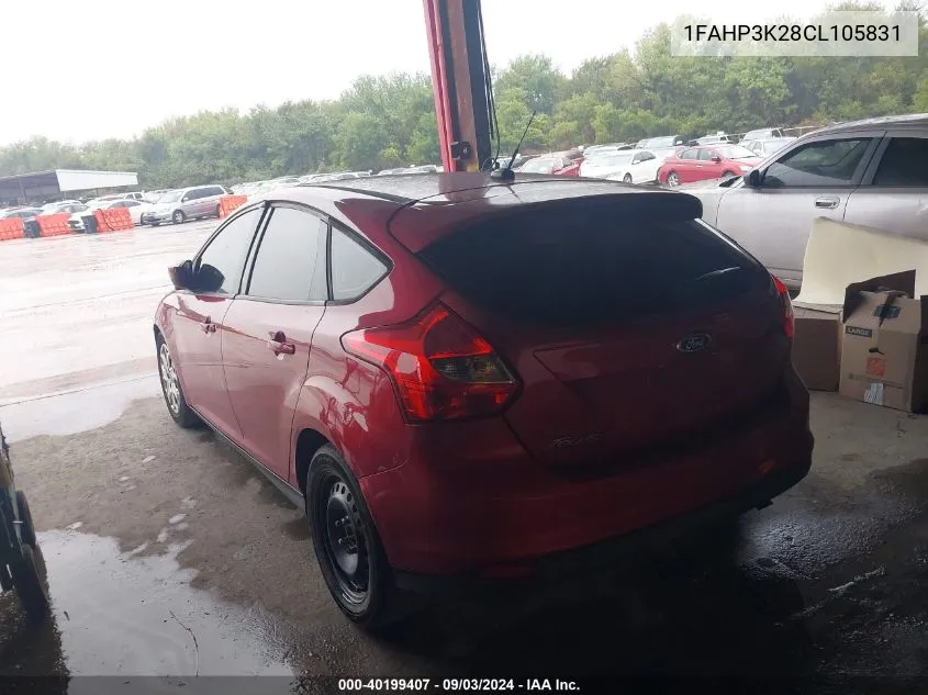 1FAHP3K28CL105831 2012 Ford Focus Se