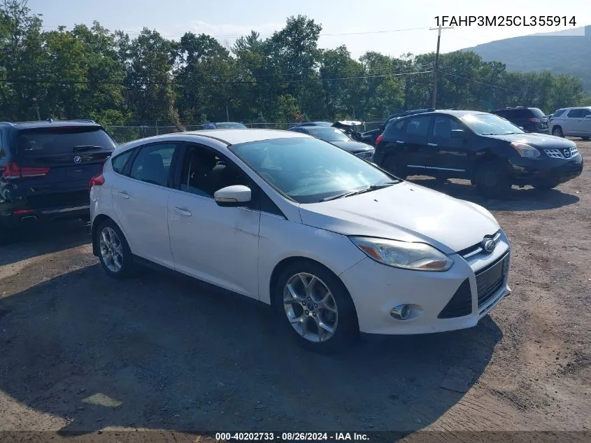 2012 Ford Focus Sel VIN: 1FAHP3M25CL355914 Lot: 40202733