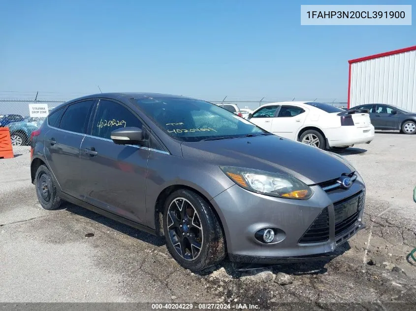 2012 Ford Focus Titanium VIN: 1FAHP3N20CL391900 Lot: 40204229