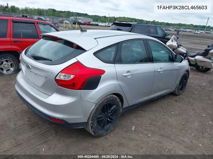 1FAHP3K28CL465603 2012 Ford Focus Se