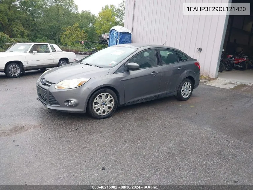 2012 Ford Focus Se VIN: 1FAHP3F29CL121420 Lot: 40215982