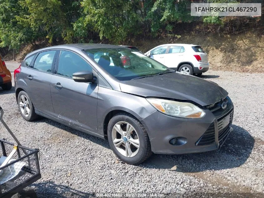 2012 Ford Focus Se VIN: 1FAHP3K21CL467290 Lot: 40216680