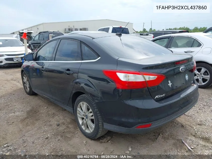 1FAHP3H2XCL437860 2012 Ford Focus Sel