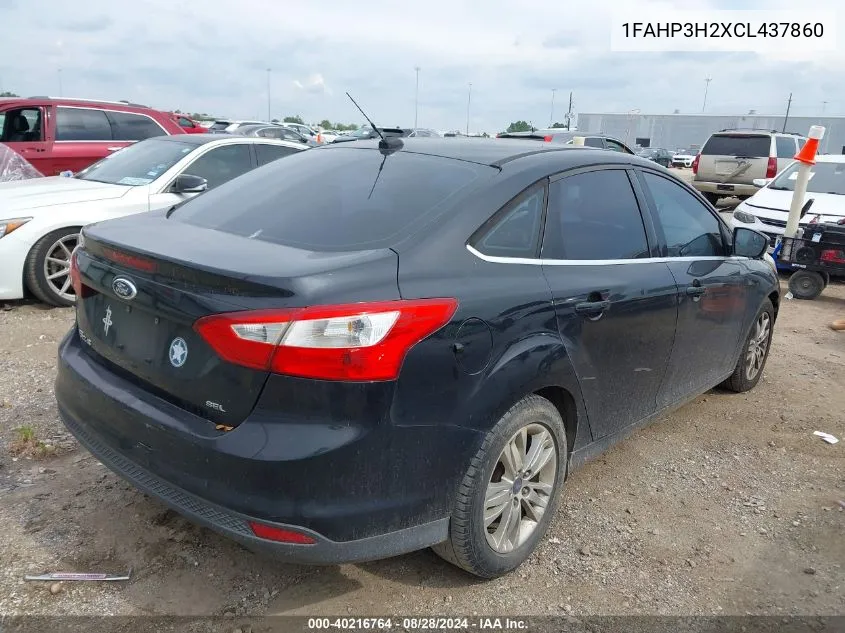 1FAHP3H2XCL437860 2012 Ford Focus Sel