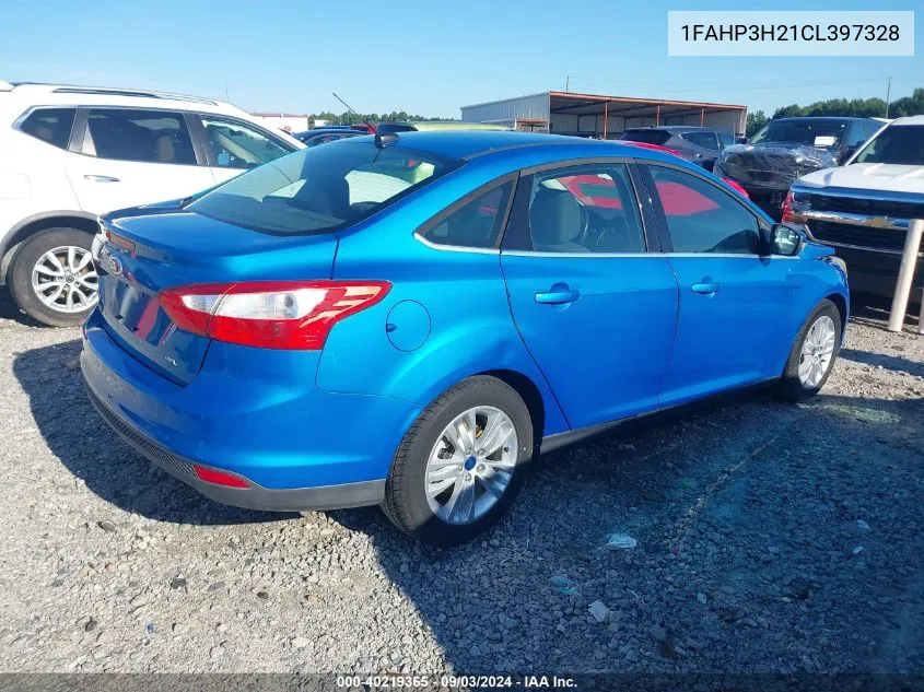 2012 Ford Focus Sel VIN: 1FAHP3H21CL397328 Lot: 40219365