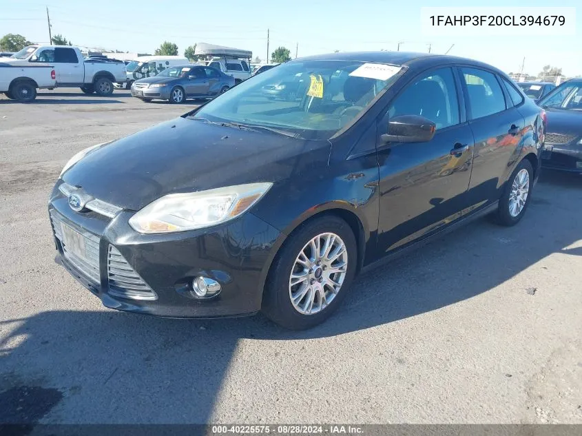 1FAHP3F20CL394679 2012 Ford Focus Se