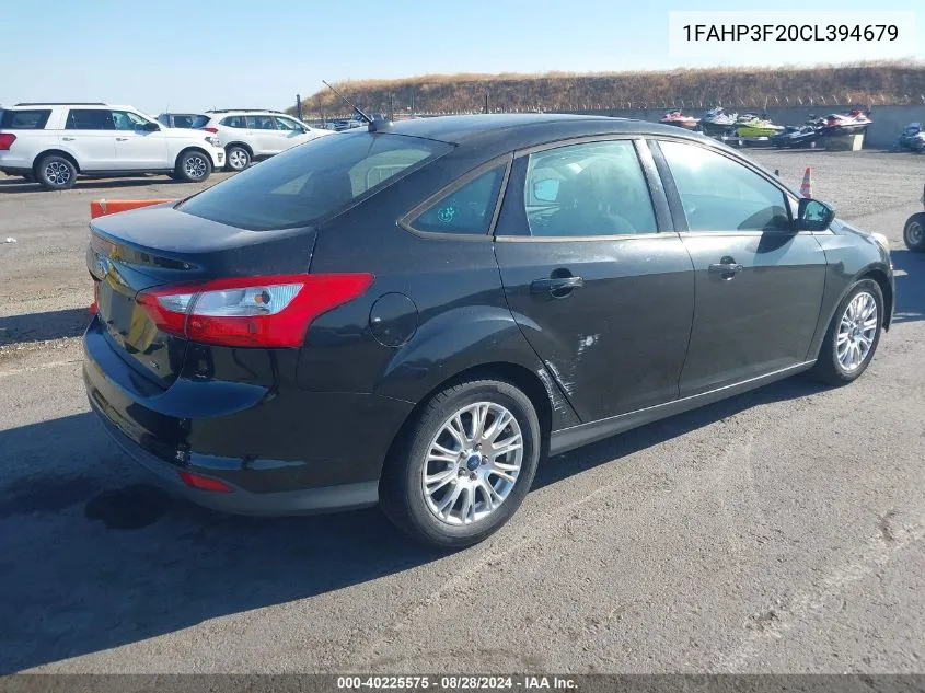 1FAHP3F20CL394679 2012 Ford Focus Se