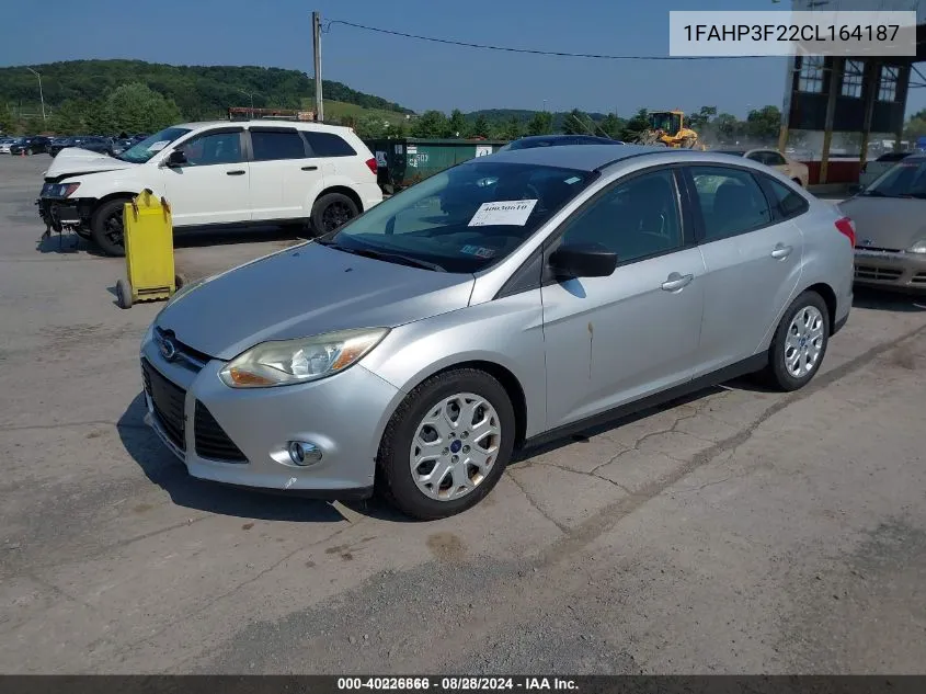 2012 Ford Focus Se VIN: 1FAHP3F22CL164187 Lot: 40226866