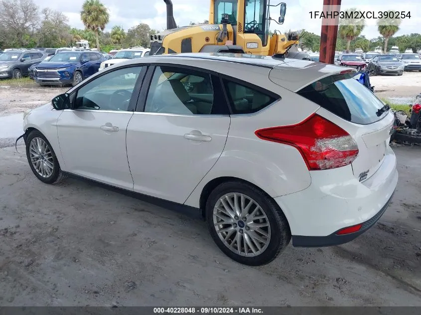 2012 Ford Focus Sel VIN: 1FAHP3M2XCL390254 Lot: 40228048