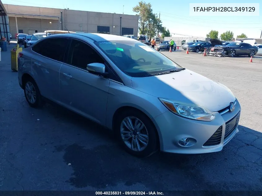 2012 Ford Focus Sel VIN: 1FAHP3H28CL349129 Lot: 40235831