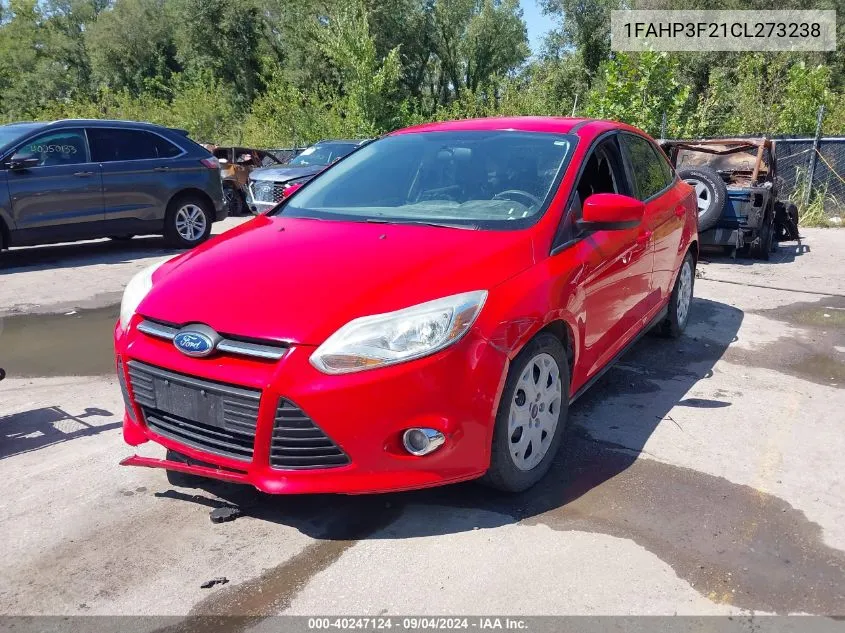 1FAHP3F21CL273238 2012 Ford Focus Se