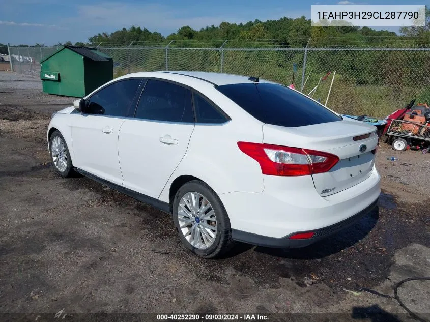 1FAHP3H29CL287790 2012 Ford Focus Sel