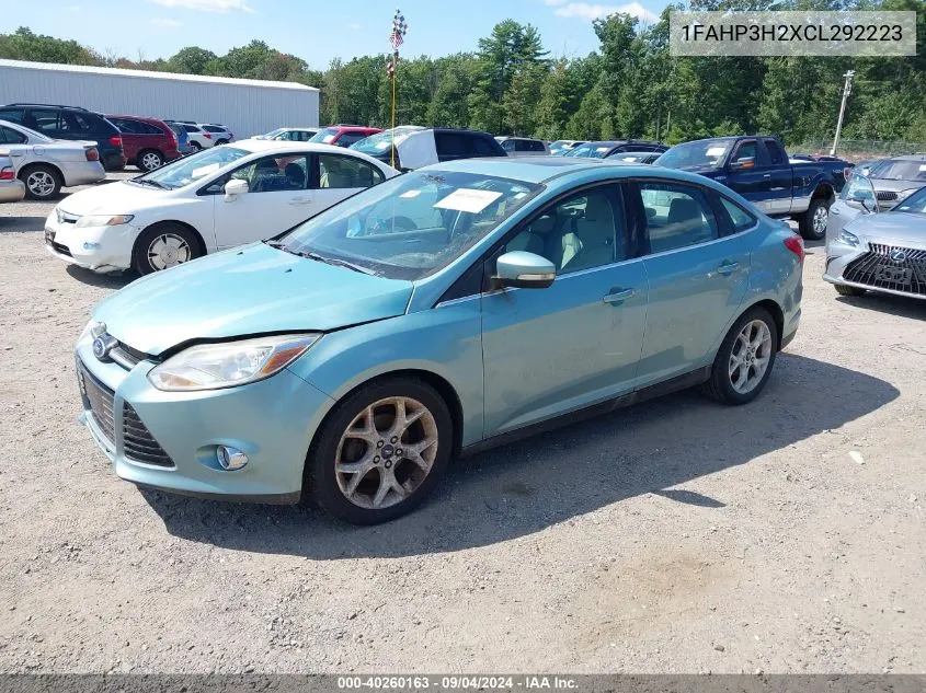 2012 Ford Focus Sel VIN: 1FAHP3H2XCL292223 Lot: 40260163