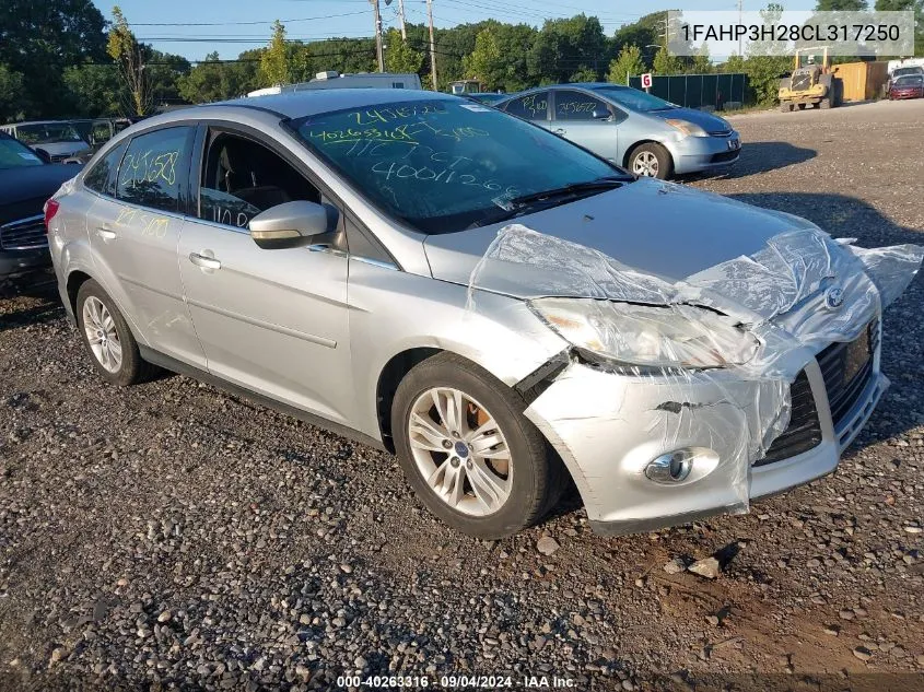 2012 Ford Focus Sel VIN: 1FAHP3H28CL317250 Lot: 40263316