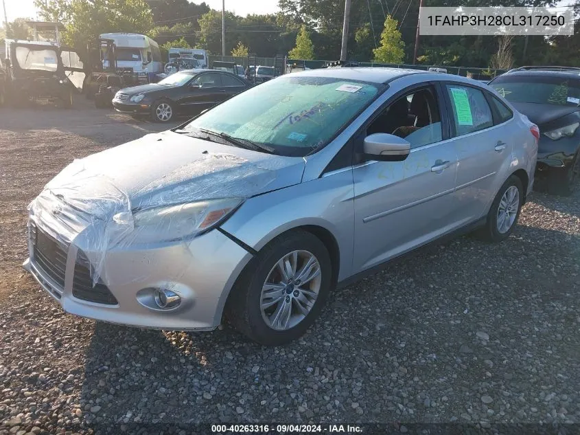 1FAHP3H28CL317250 2012 Ford Focus Sel