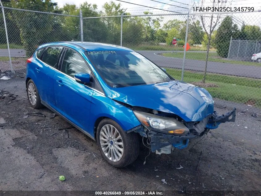 1FAHP3N25CL345799 2012 Ford Focus Titanium