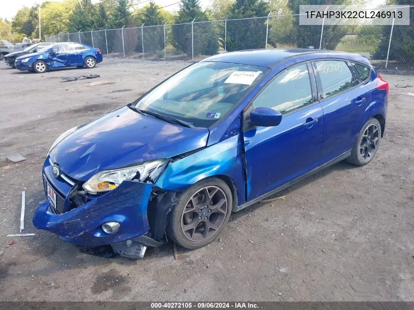 2012 Ford Focus Se VIN: 1FAHP3K22CL246913 Lot: 40272105