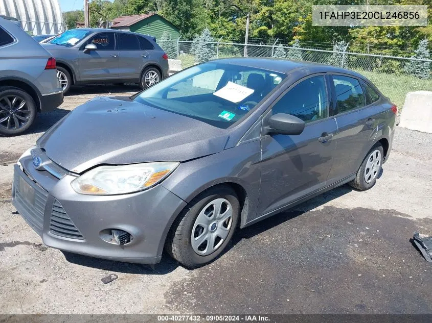 2012 Ford Focus S VIN: 1FAHP3E20CL246856 Lot: 40277432