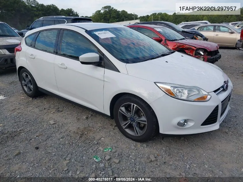 2012 Ford Focus Se VIN: 1FAHP3K22CL297957 Lot: 40278011