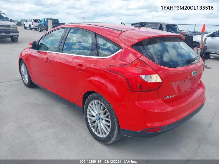 1FAHP3M20CL135516 2012 Ford Focus Sel