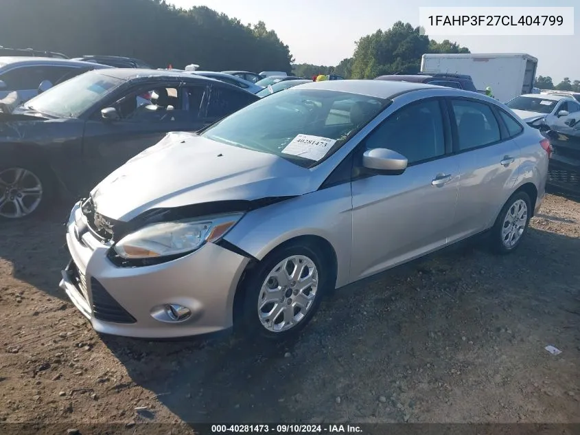 1FAHP3F27CL404799 2012 Ford Focus Se