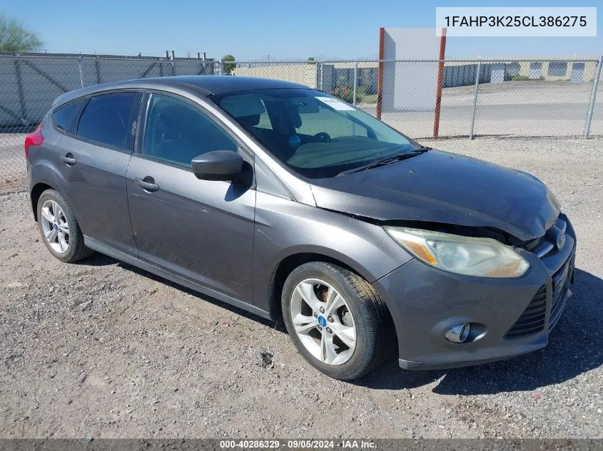 2012 Ford Focus Se VIN: 1FAHP3K25CL386275 Lot: 40286329