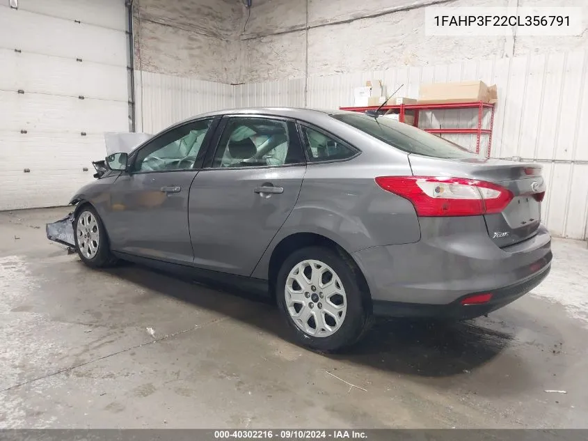 1FAHP3F22CL356791 2012 Ford Focus Se