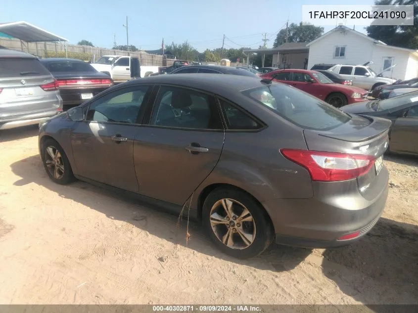 2012 Ford Focus Se VIN: 1FAHP3F20CL241090 Lot: 40302871