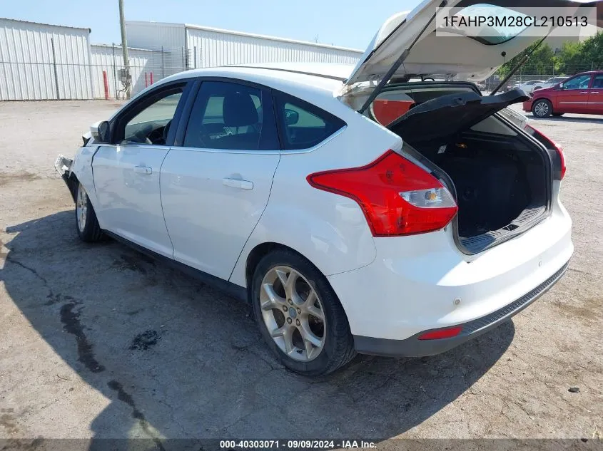 2012 Ford Focus Sel VIN: 1FAHP3M28CL210513 Lot: 40303071