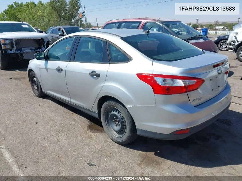 2012 Ford Focus S VIN: 1FAHP3E29CL313583 Lot: 40304239