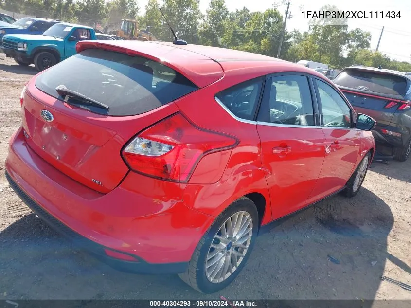 2012 Ford Focus Sel VIN: 1FAHP3M2XCL111434 Lot: 40304293