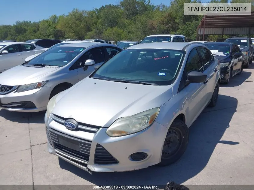 1FAHP3E27CL235014 2012 Ford Focus S