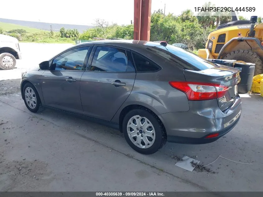 1FAHP3F29CL444589 2012 Ford Focus Se