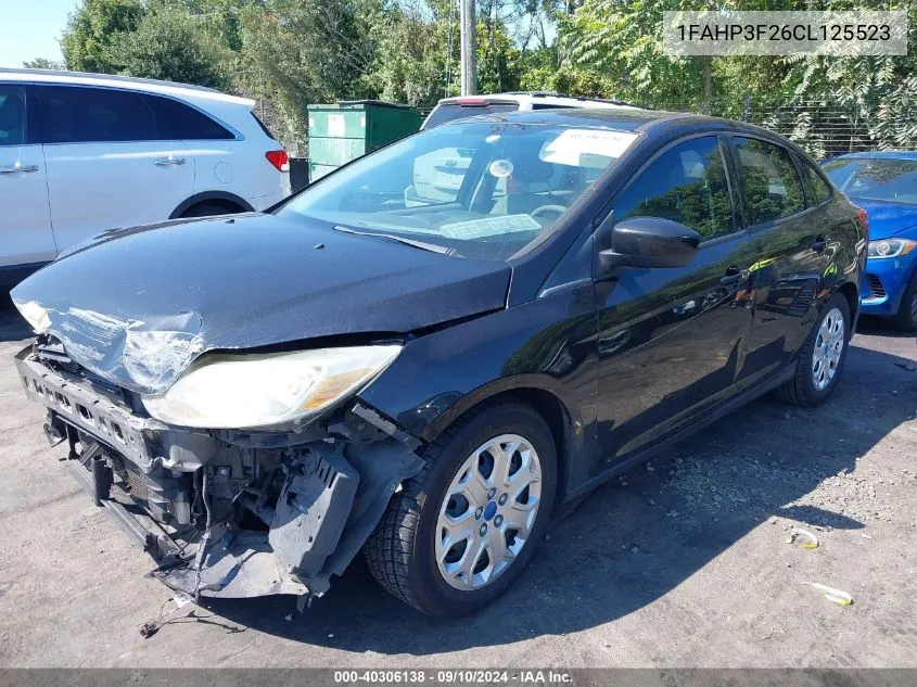 2012 Ford Focus Se VIN: 1FAHP3F26CL125523 Lot: 40306138