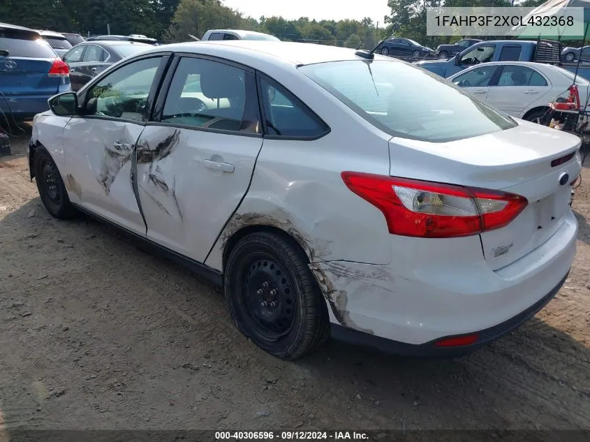 2012 Ford Focus Se VIN: 1FAHP3F2XCL432368 Lot: 40306596