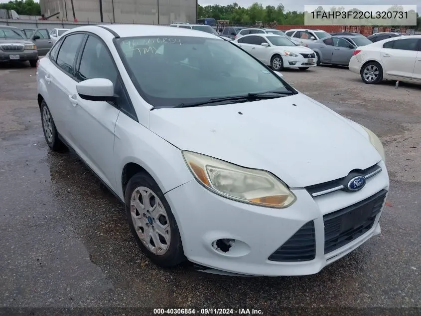 2012 Ford Focus Se VIN: 1FAHP3F22CL320731 Lot: 40306854