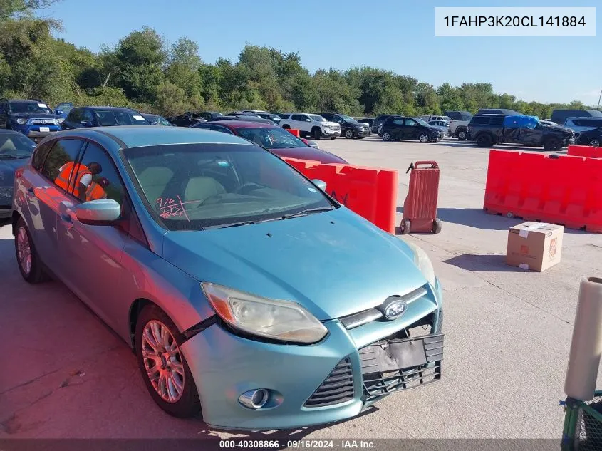 2012 Ford Focus Se VIN: 1FAHP3K20CL141884 Lot: 40308866