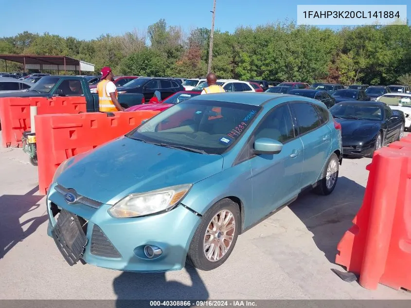 2012 Ford Focus Se VIN: 1FAHP3K20CL141884 Lot: 40308866